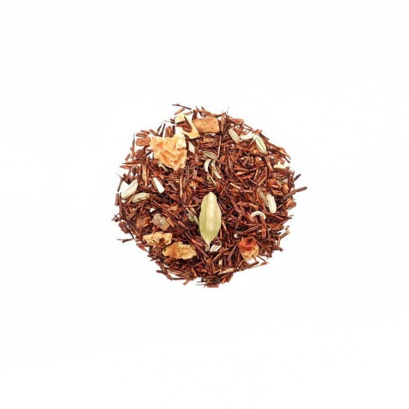 Thé en vrac La vie à pleines dents infusion rooibos pomme épices douces BIO.