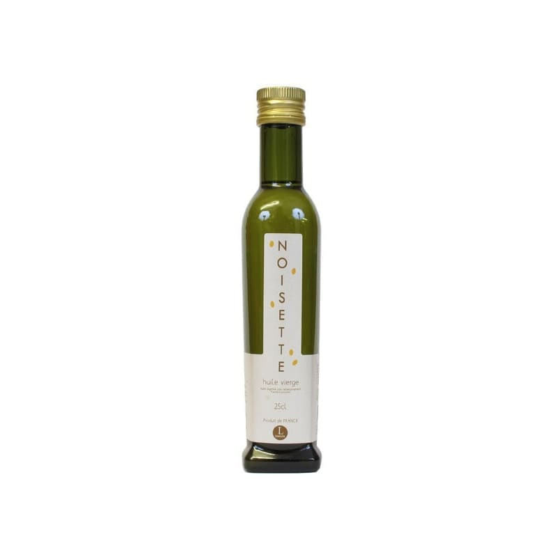 Bouteille d'huile vierge de noisette 25 cl.