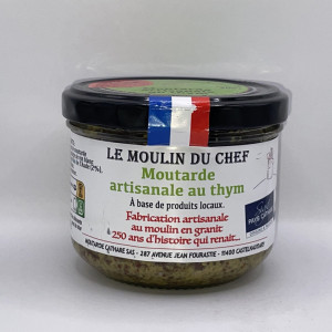 Moutarde artisanal au thym