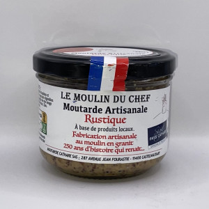 Pot de moutarde artisanale rustique