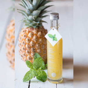 Vinaigre à la pulpe d'ananas et menthe 10 cl